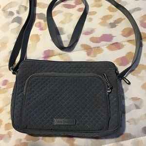 VERA BRADLEY RFID QUILTED LITTLE HIPSTER GRAY